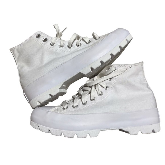 Converse Chuck Taylor All Star Lugged Sole High Top Sneaker White Size 9.5 - Picture 8 of 11